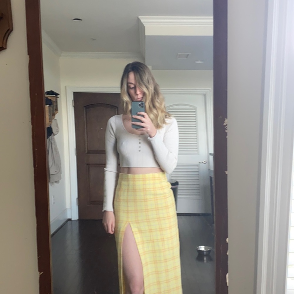 Zara Long Sleeve Crop, Beige